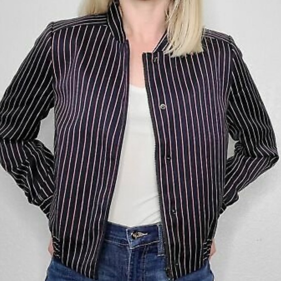 Banana Republic Pinstripe Lightweight Jacket - Picture 9 of 9